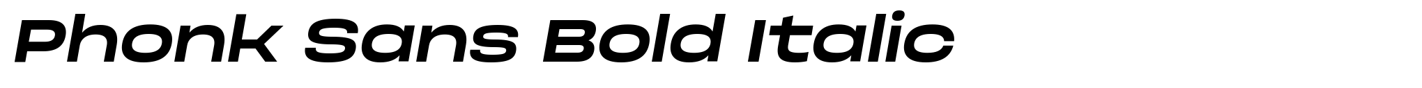 Phonk Sans Bold Italic image